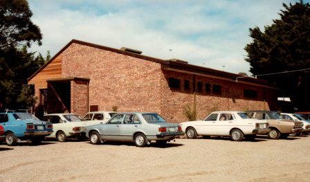 Construction of the main clubroom, view from rear carpark