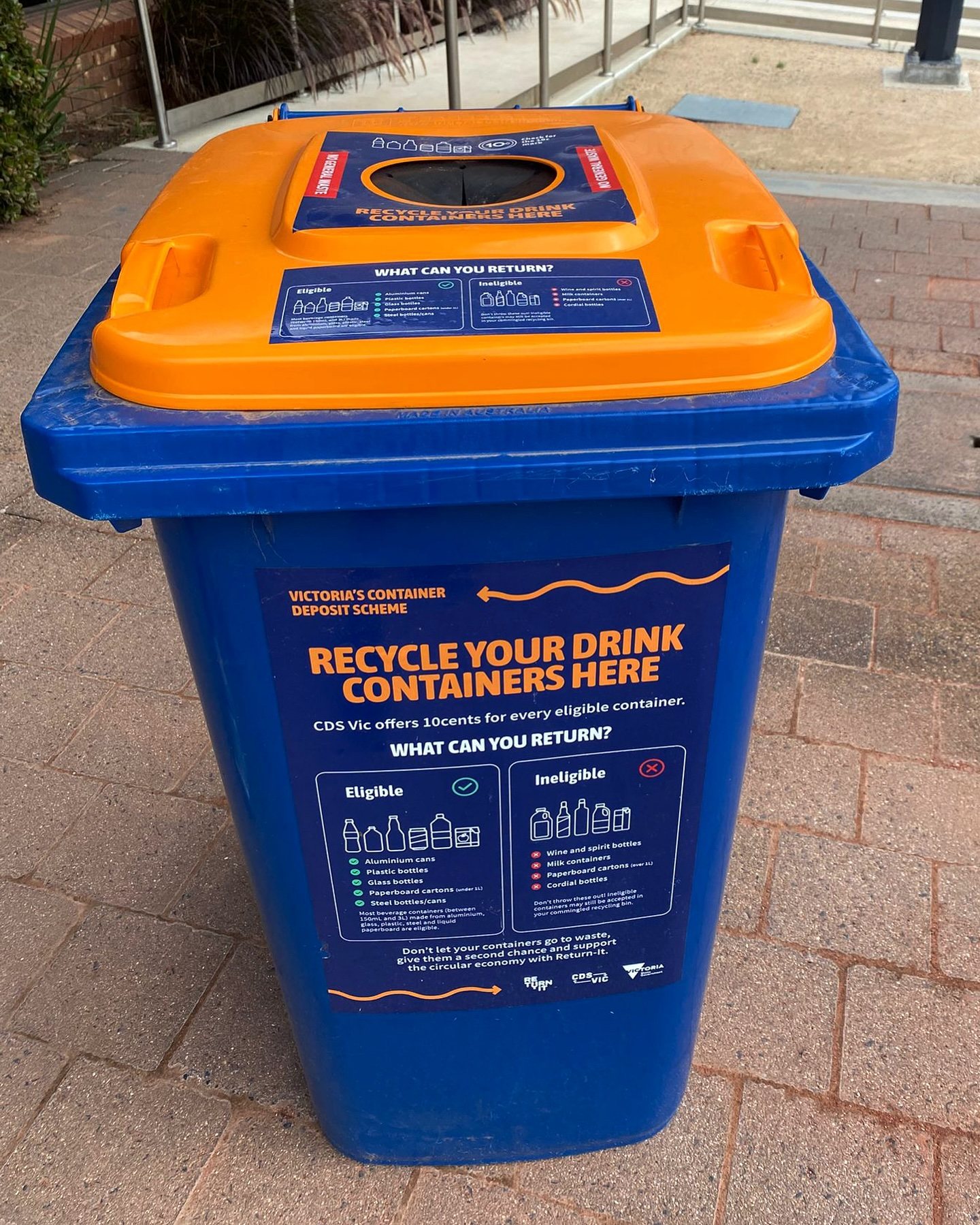 Container Deposit Scheme return-it poster