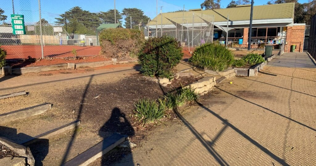 The Brian Brimmell gardens at Mt Eliza Tennis Club
